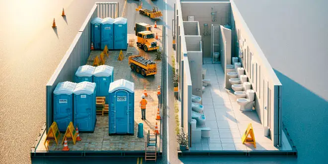Comparativa de Baños Portátiles vs. Instalaciones Sanitarias Permanentes