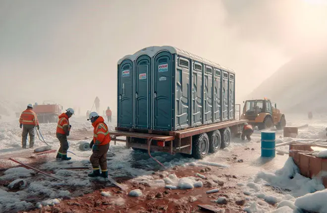 Baños Portátiles para Invierno en Construcción en Perú - Corporación Alpa