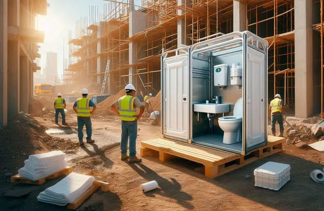 Baño Portátil con Lavamanos para Obras en Perú - SUMA PUBLICIDAD