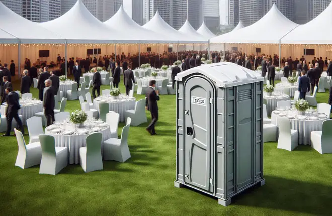 Baño Portátil ideal para Eventos Corporativos - Corporación Alpa