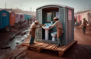 ¿Cómo se limpia un baño portátil con lavamanos? - Corporación Alpa
