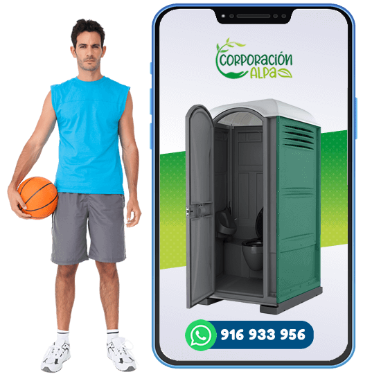 Alquiler de baño portatil deportivo