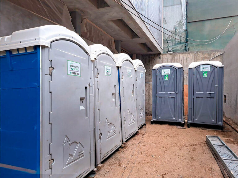 Sanitario portátil instalado con éxito