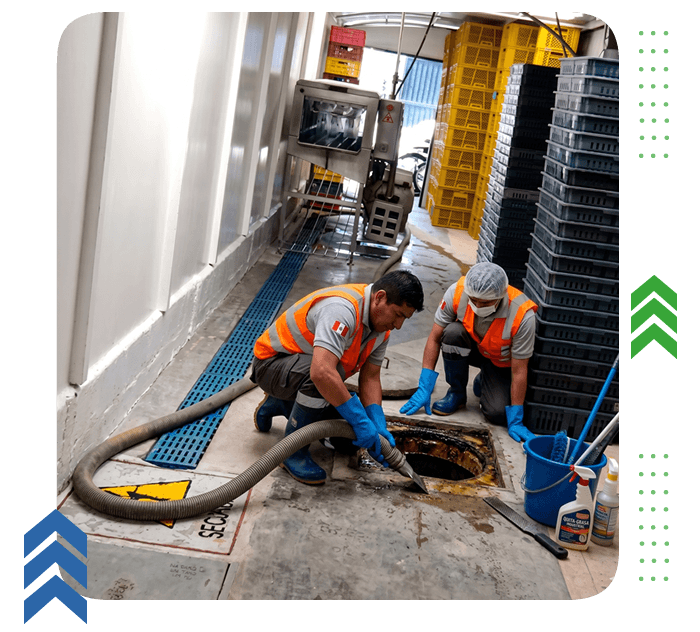 Succion de trampa de grasa para hoteles